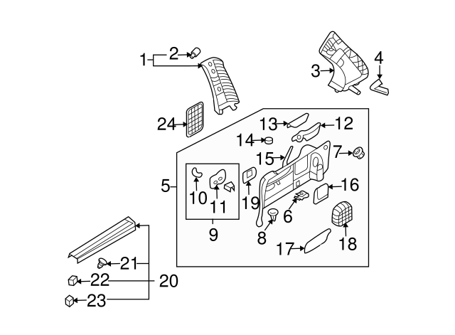 HYUNDAI Genuine 85735-4D001-KS Fire Extinguisher Cover