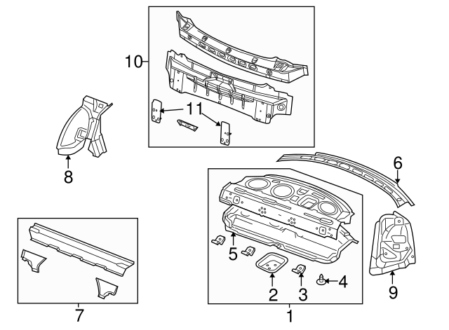 Genuine Chrysler 300 Rear Body Panel 5065744AF