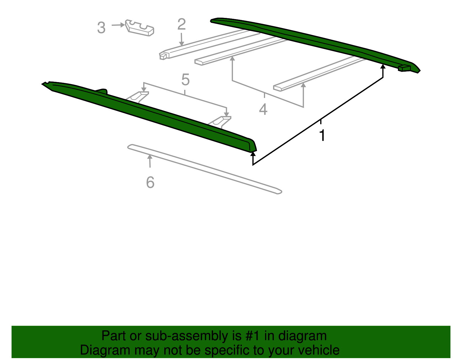 Rail, Lugg Carr Side (W/Gaskets) - GM (12376764)