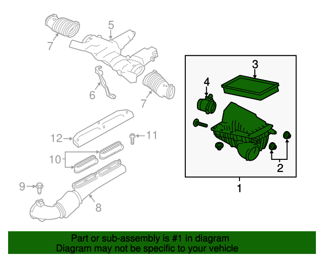 Genuine OEM Air Cleaner Assembly Part LR095793 Fits 20142020 Land