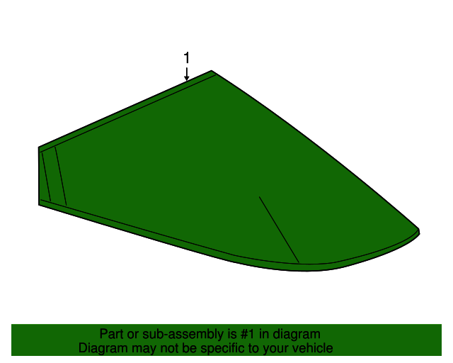 20102017 Chevrolet Equinox Driver Side Quarter Window 20786802
