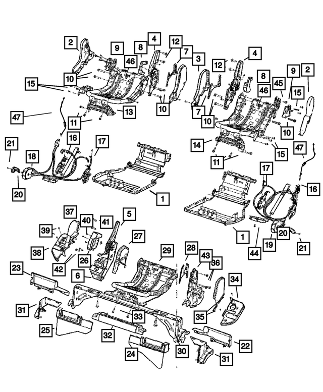 68003276AA - Jeep Bolt. Hex Flange Head. 2wd. 4wd | Mopar