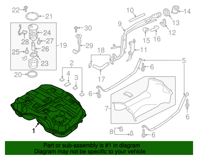 20162023 Mazda CX9 Fuel Tank TK5042110C OEM Parts Online