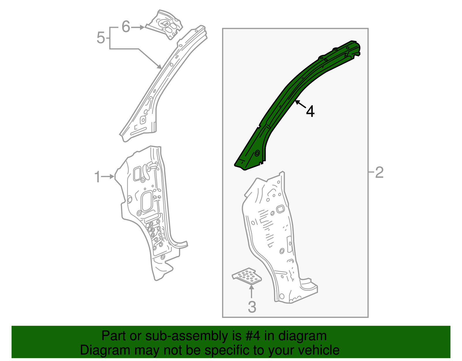Passenger Side Windshield Outer Frame - GM (94553906)