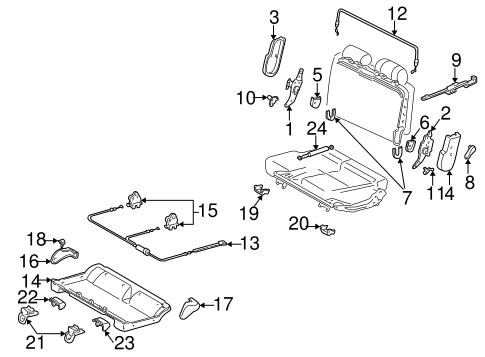 TOYOTA 71878-0C060-E0 Seat Reclining Cover