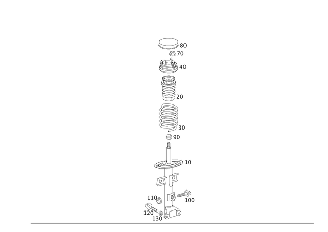 171-321-07-04 - Helical Spring 2005-2011 Mercedes-Benz | Mercedes-Benz ...
