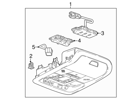 Overhead Console for 2018 Chevrolet Traverse #0