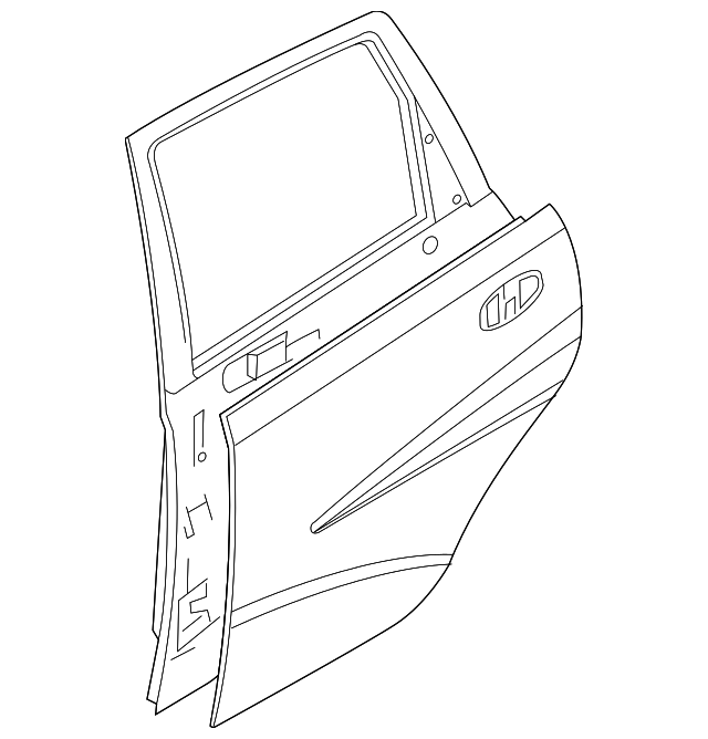 Driver Side Rear Door - GM (96942265)