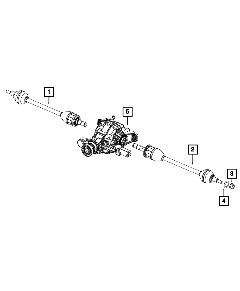 2021-2025 Jeep Axle Half Shaft, Left 68380009AC | My Mopar Parts