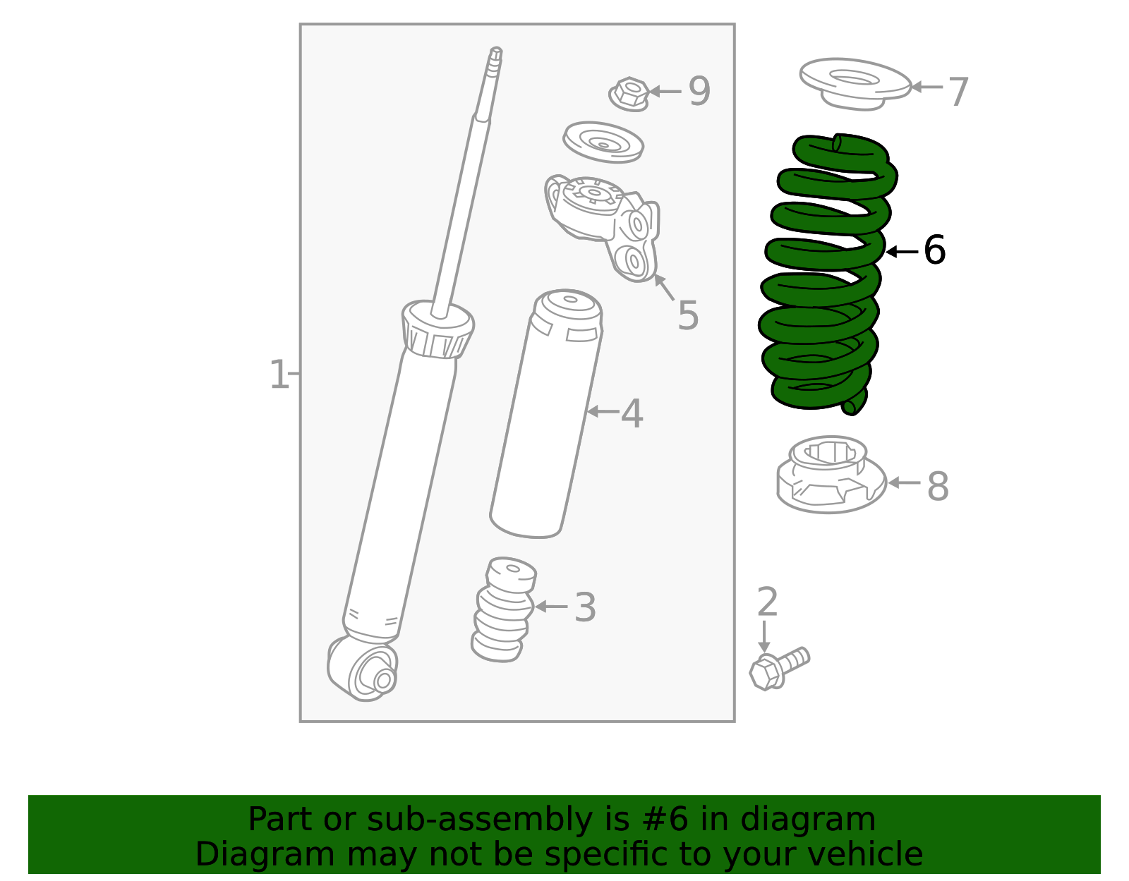 2020-2025 Cadillac XT4 Coil Spring 84869404 GM | GMPartsDirect.com