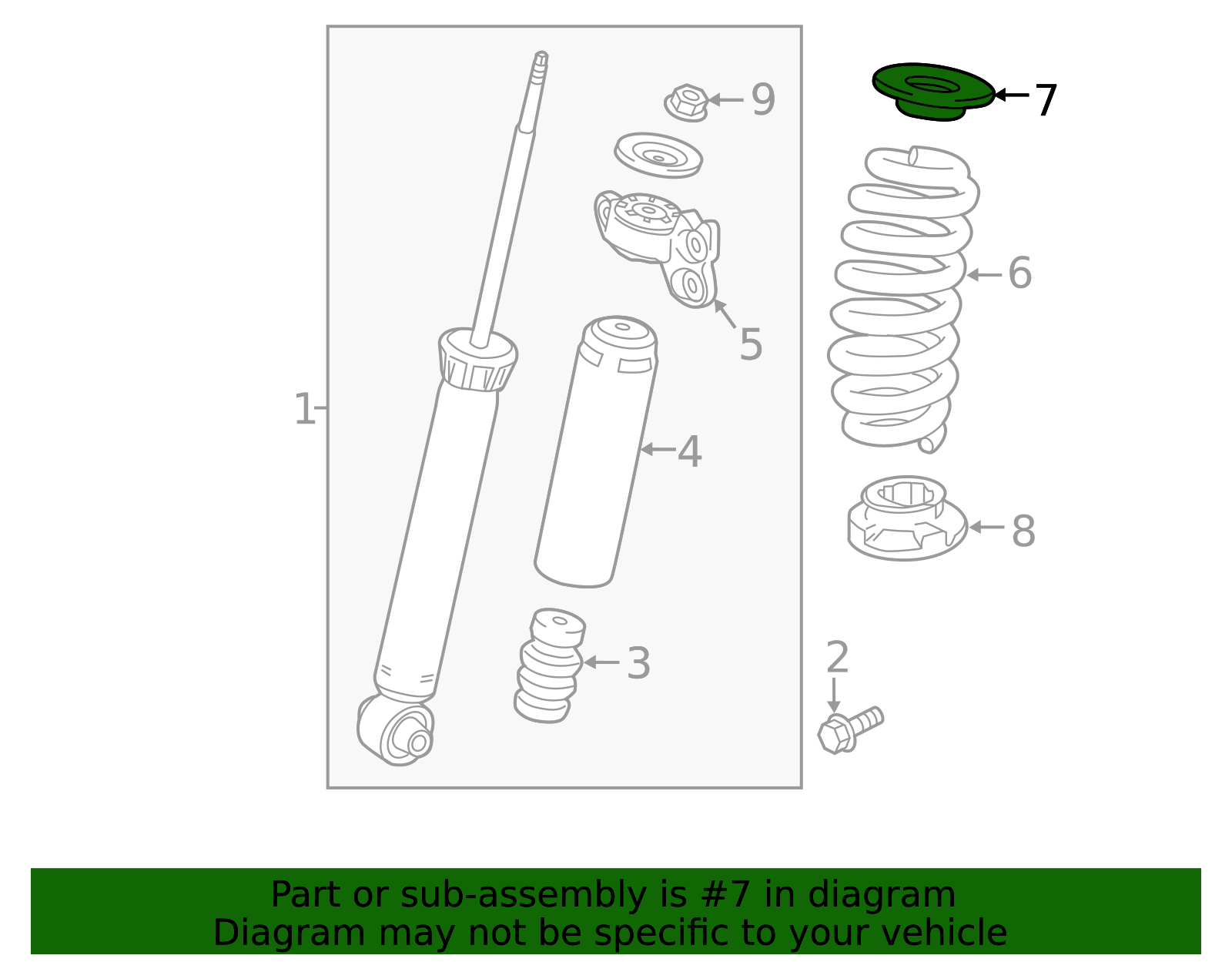 Rear Coil Spring Insulator - GM (84094298)