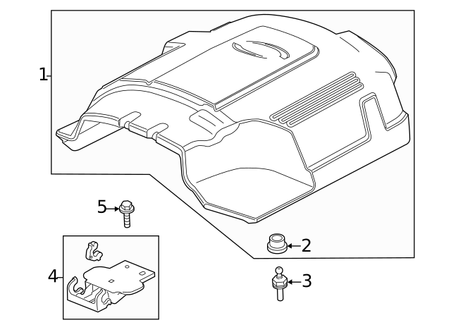 GM OEM Engine Appearance Cover-Engine Cover 12625893