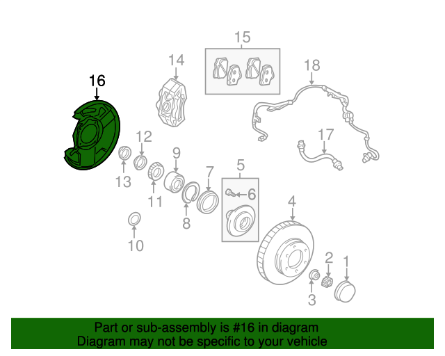 20052007 Toyota Brake Dust Shield (Right, Front) 4770334031 Toyota