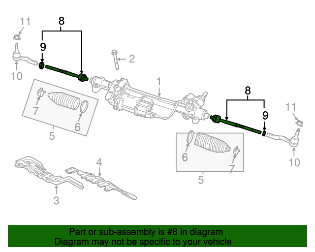 20142017 Chevrolet Steering Linkage Inner Tie Rod Kit 92274700