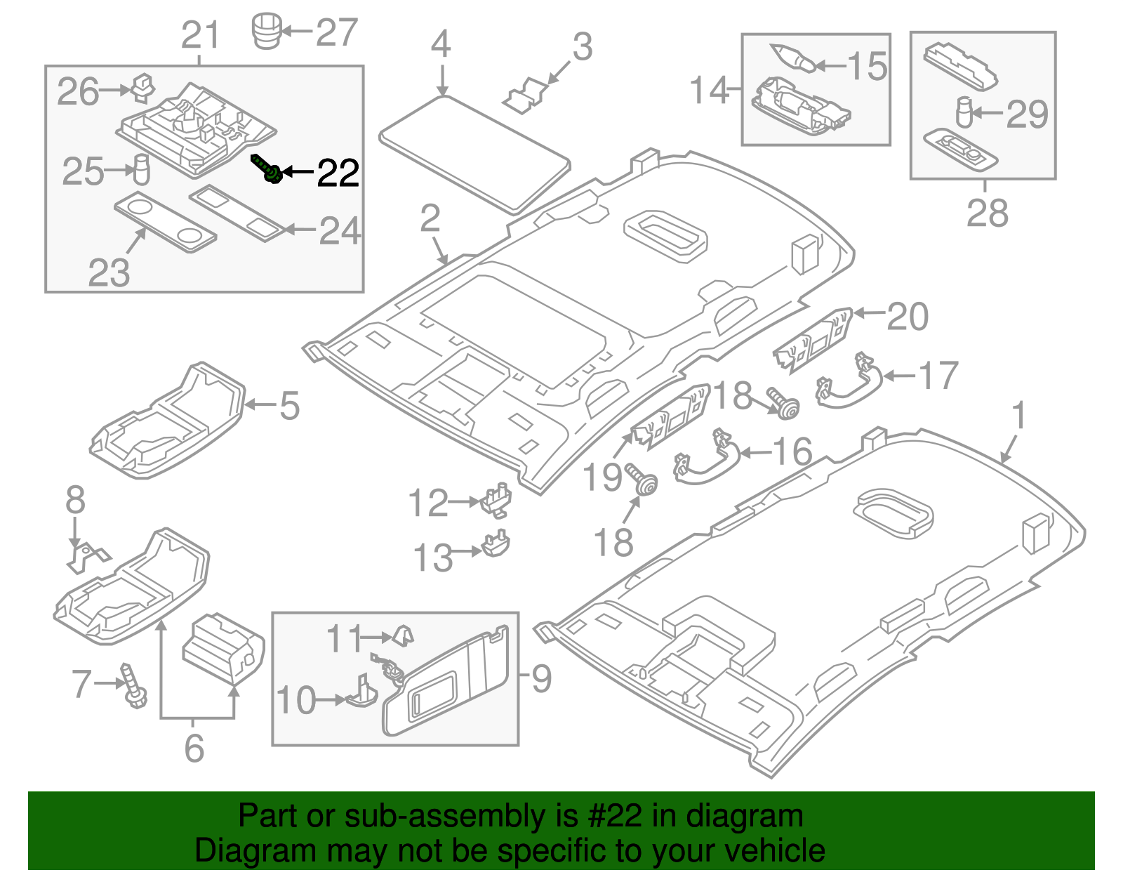 Front Lamp Assembly Bolt - Volkswagen (N-105-496-03)