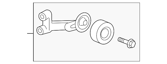 Air Conditioning Drive Belt Idler Pulley with Bracket - GM (12590963)