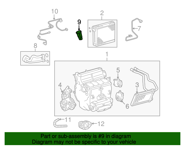 20082019 Toyota Sequoia Expansion Valve 885150C120 Toyota Parts Center