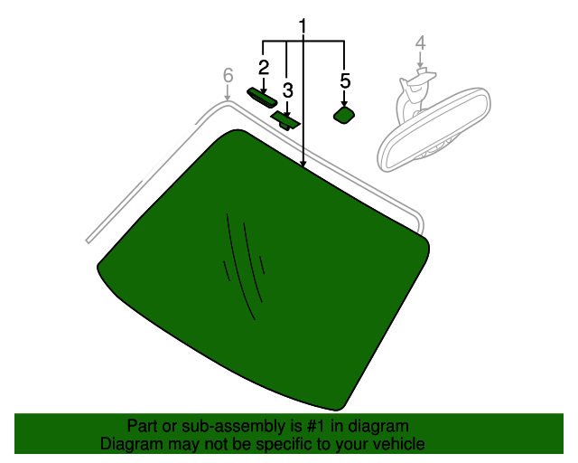 20142015 Hyundai Tucson Windshield Glass 861112S880 OEM Parts Online