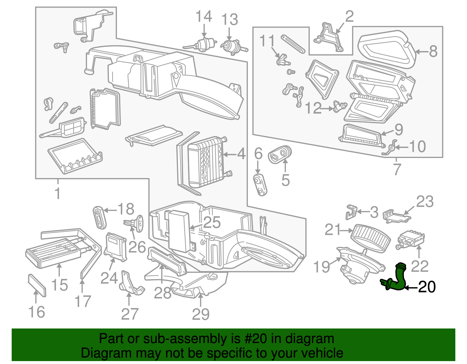 Blower Motor Tube - Ford (YF1Z-19A786-AA)