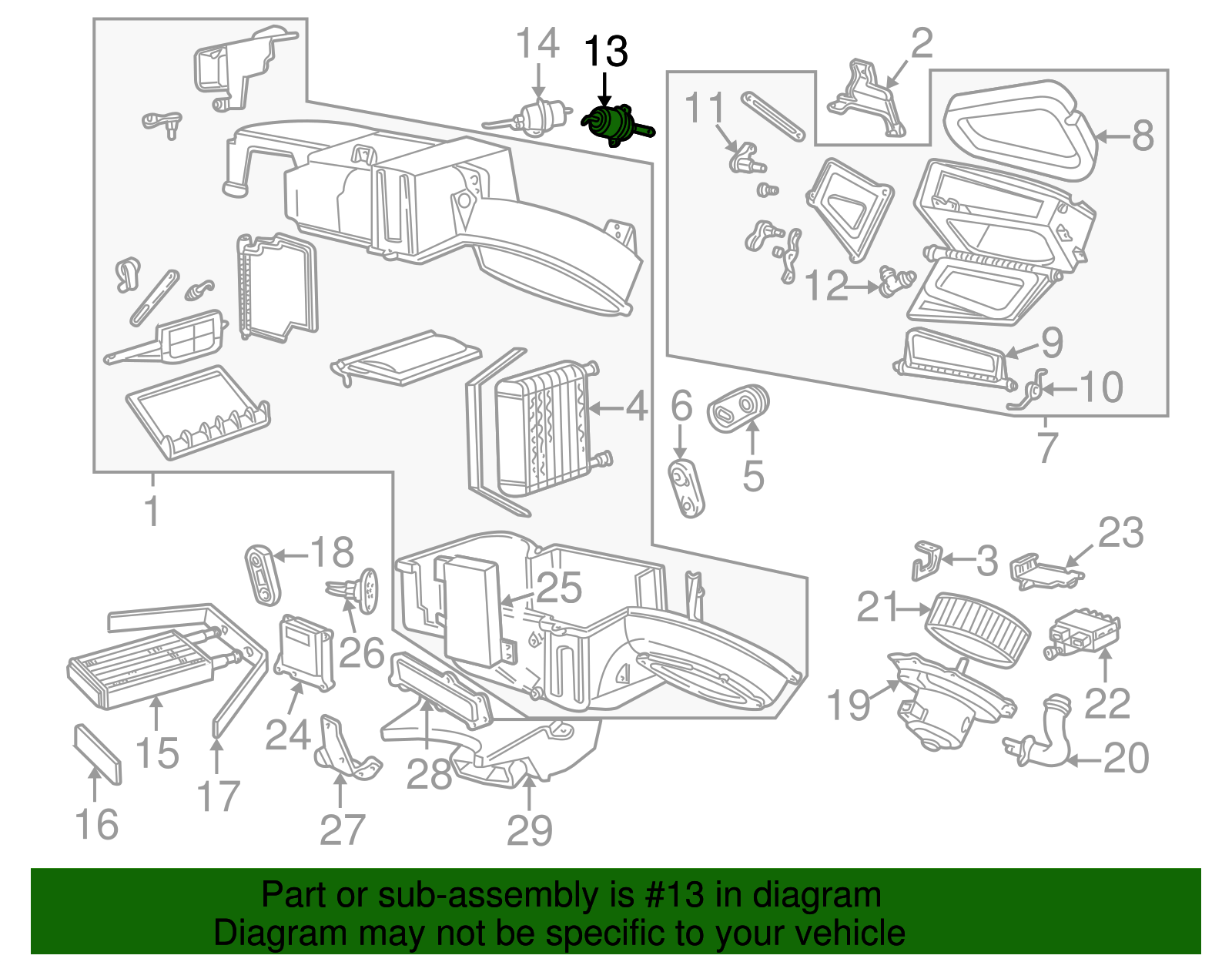 Vacuum Motor - Ford (YF3Z-18A318-AA)
