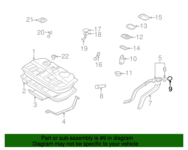 Genuine Hyundai 31010-38100 Fuel Filler Cap Assembly