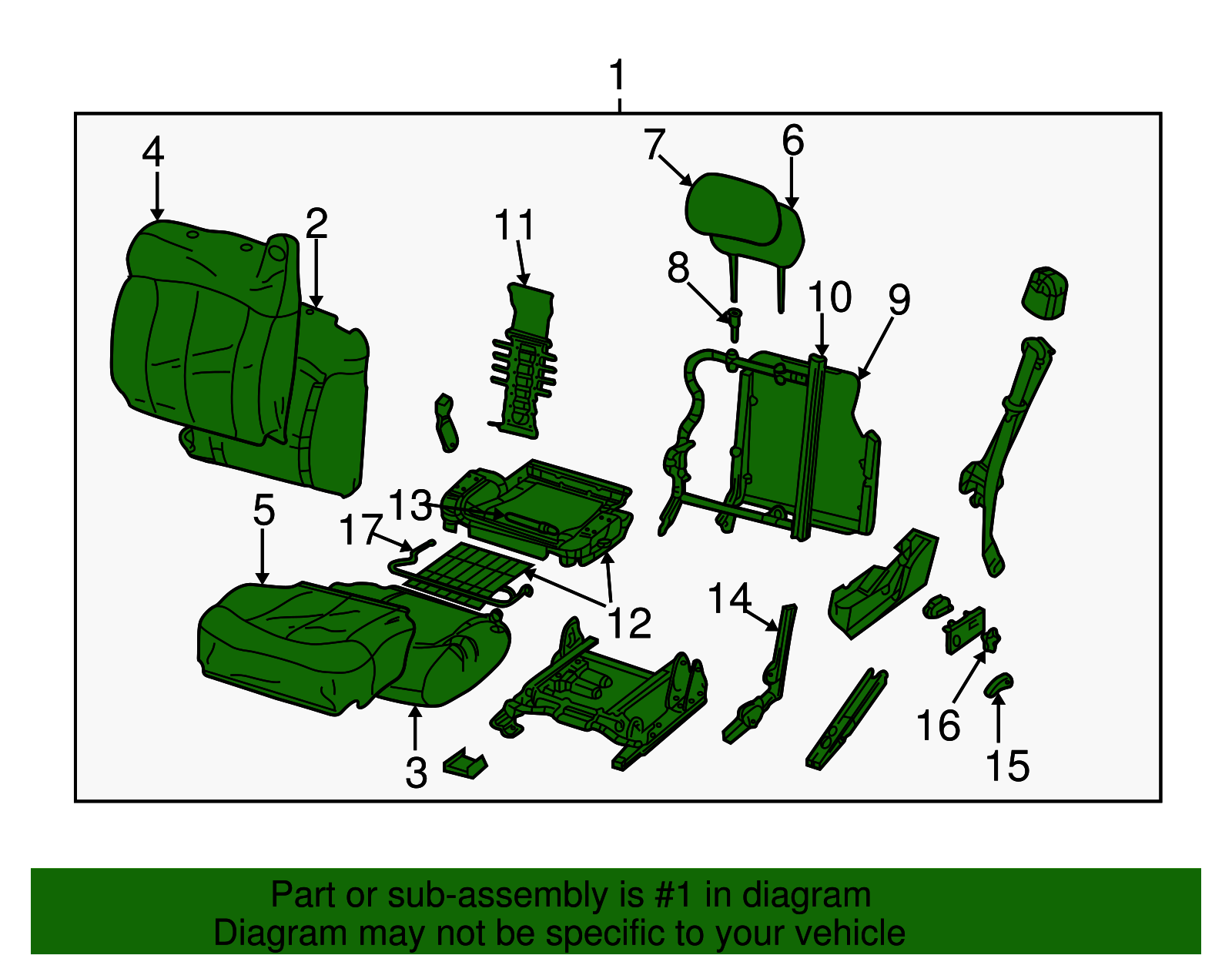 Seat Assembly - GM (88941227)