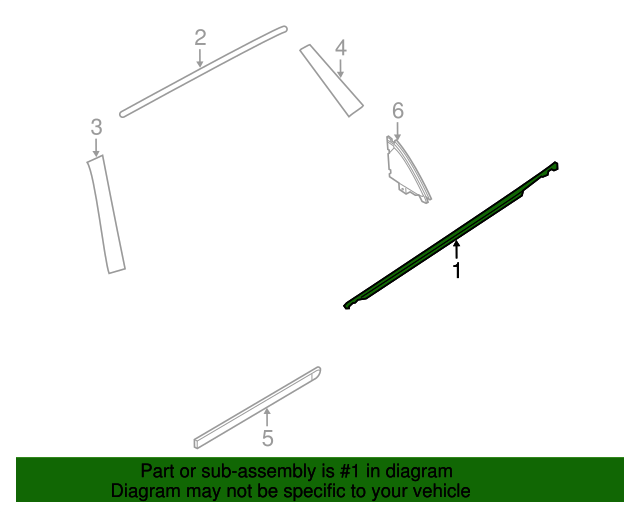 828204CL0A Belt Molding 20142020 Nissan Rogue Nissan Factory Direct Parts