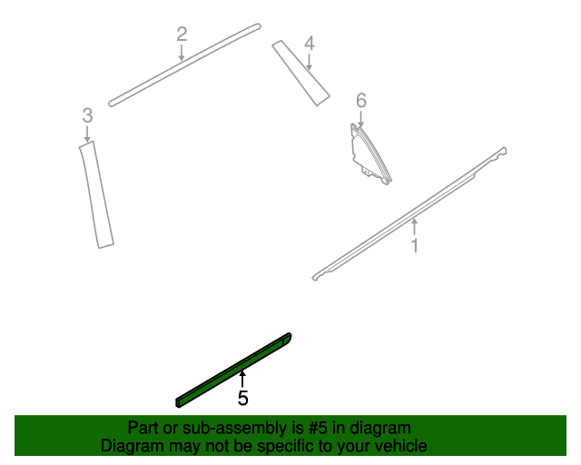 828776FL0A Lower Molding 20172020 Nissan Rogue Nissan OEM Parts