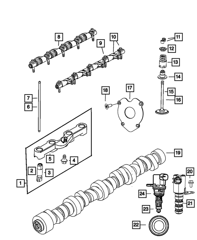 20112021 Mopar Intake Valve, Right Cylinder Head 5038331AB QuirkParts