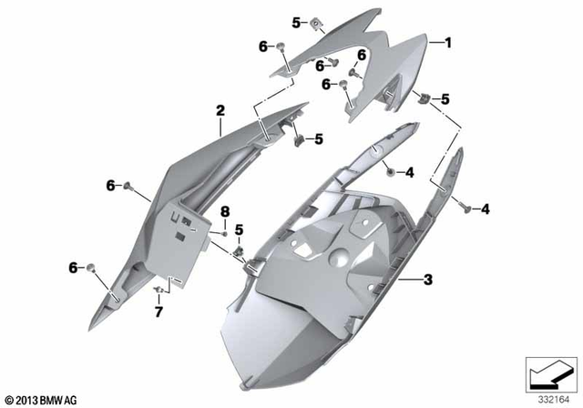 46628534196 - Tail Part Lower 2013-2021 BMW-Motorrad | BMW  