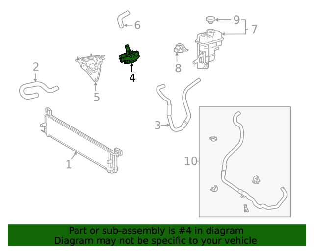 2023 Toyota Highlander Water Pump G904028020 Toyota Parts Center