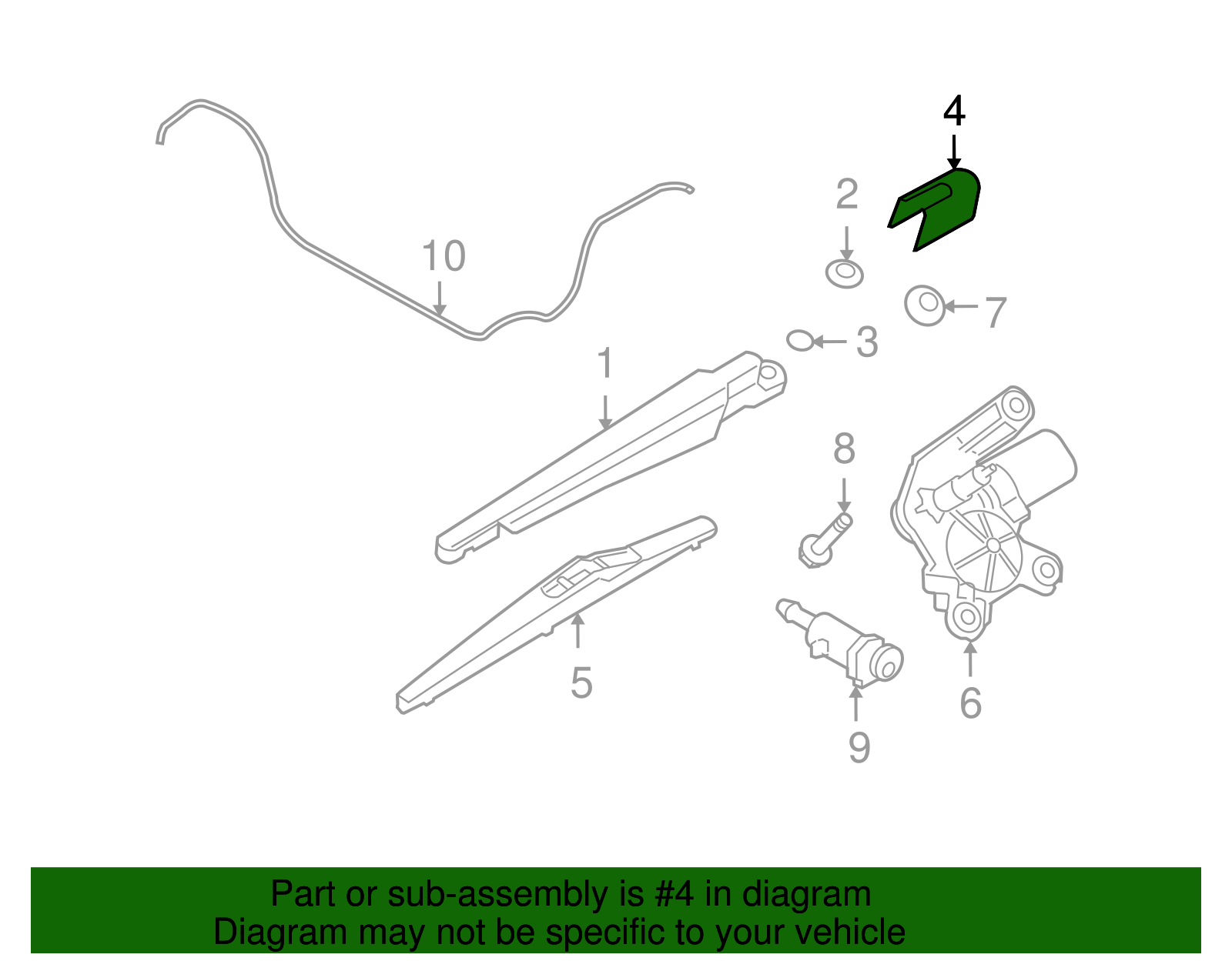 Cap, R/Wdo Wpr Arm Fin - GM (93178860)