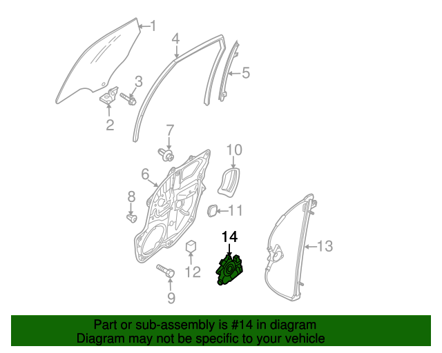 20032015 Mazda Window Motor GJ6A5858XC