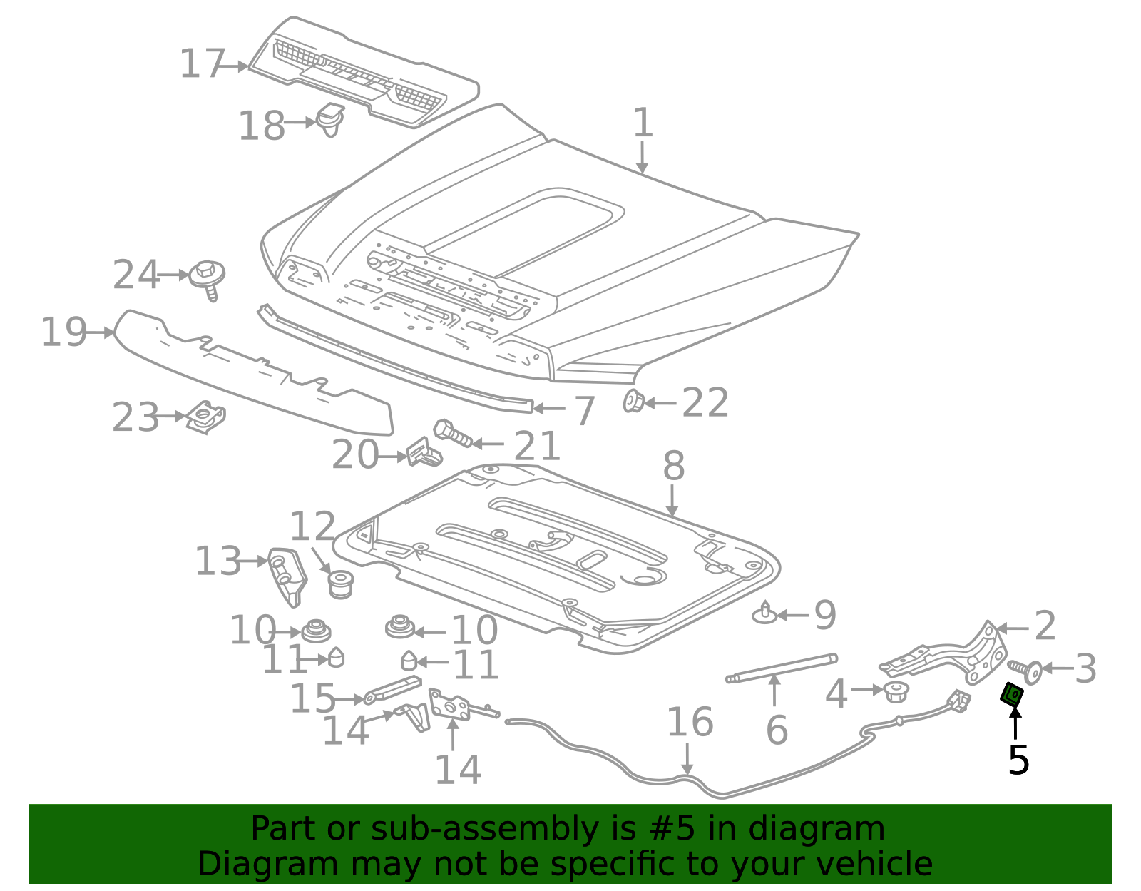 Hood Hinge Bushing - GM (84387395)