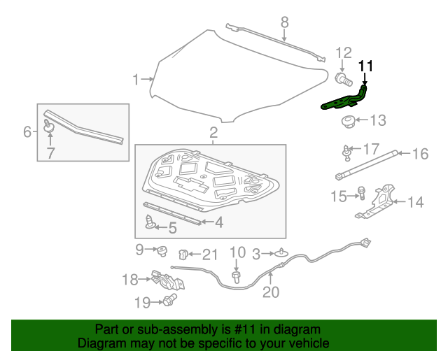 GM OEM Hood-Upper Hinge Right 25798896