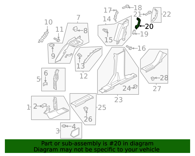 Handle Grab M2DZ78112C79BL OEM Ford Parts
