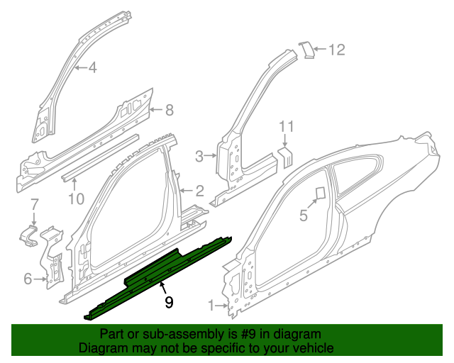 41217274175 20122017 BMW Rocker Panel (41217274175) BMW of