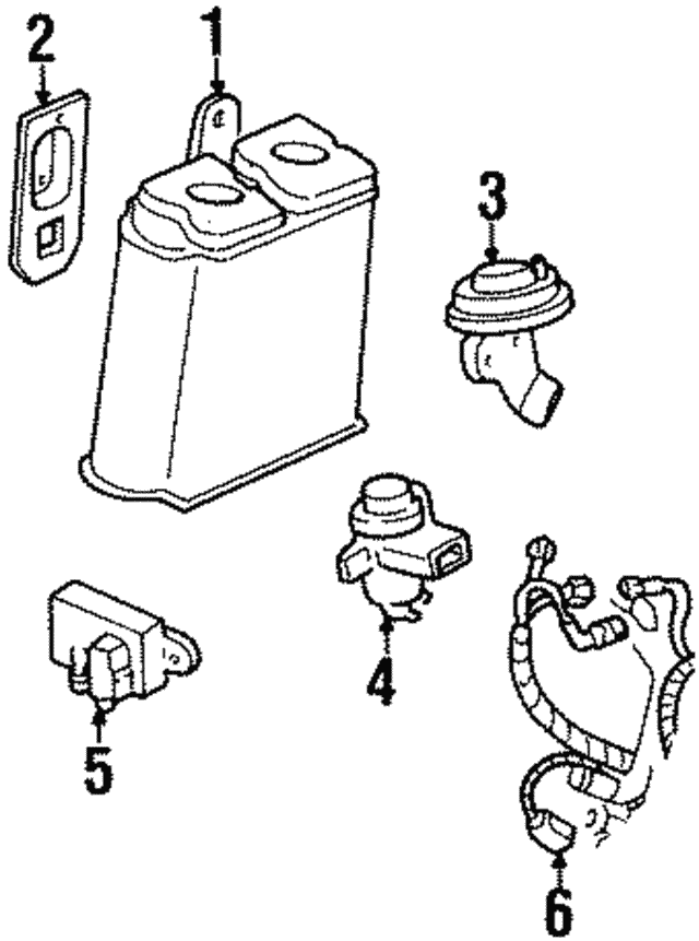 19841998 Ford Vapor Canister Bracket E6AZ9D665A QuirkParts