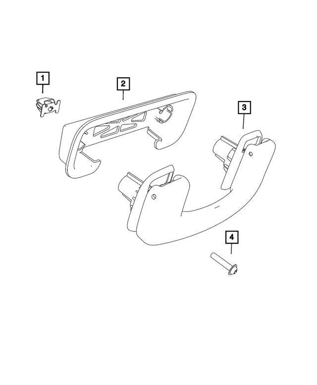 20082020 Mopar Grab Handle Retainer 68144605AA Mopar Estores