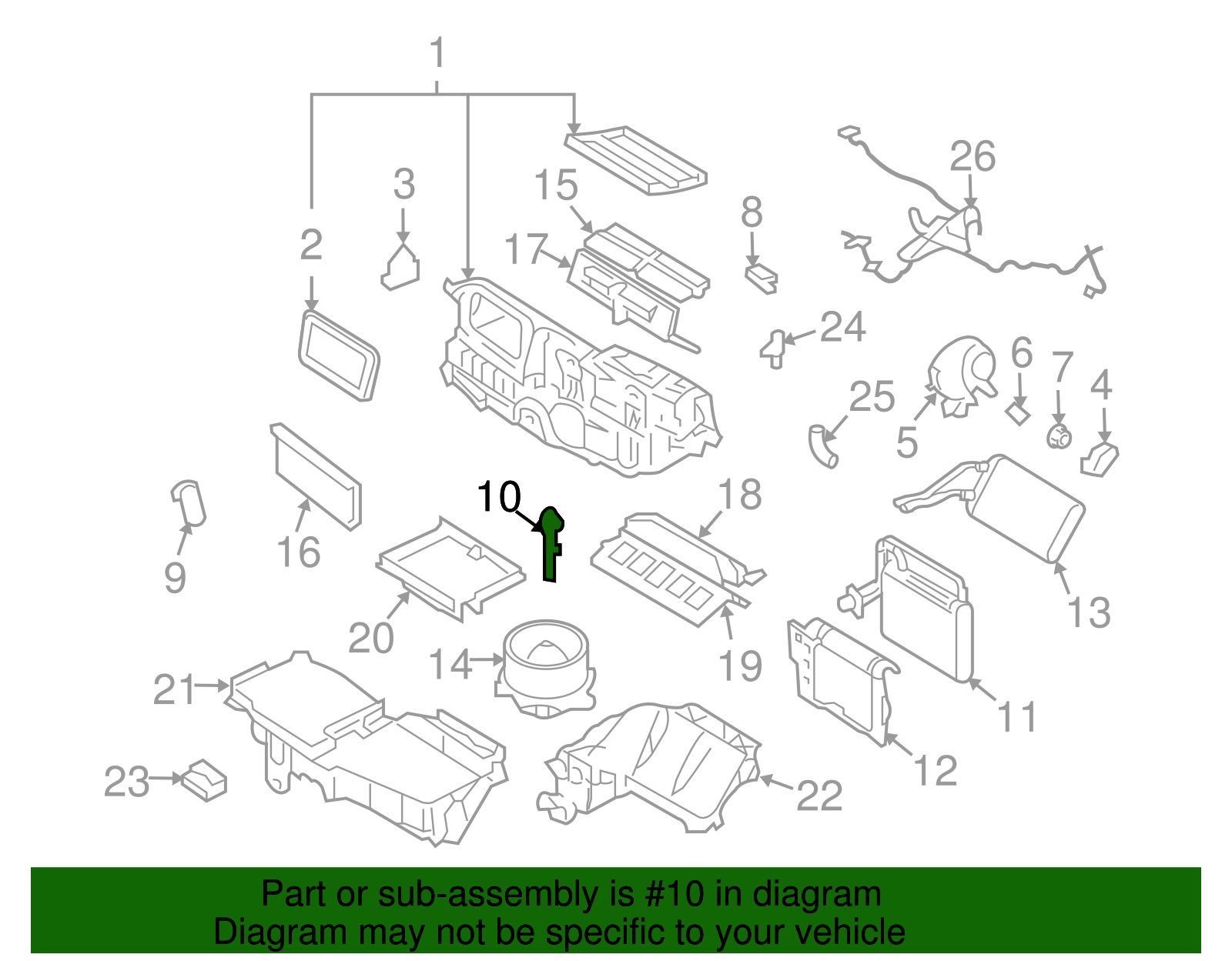 Motorcraft™ A/C Evaporator Temperature Sensor - Ford (YH-1662)