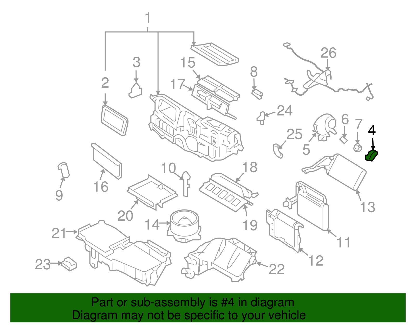 Motorcraft™ HVAC Blend Door Actuator - Ford (YH-1900)