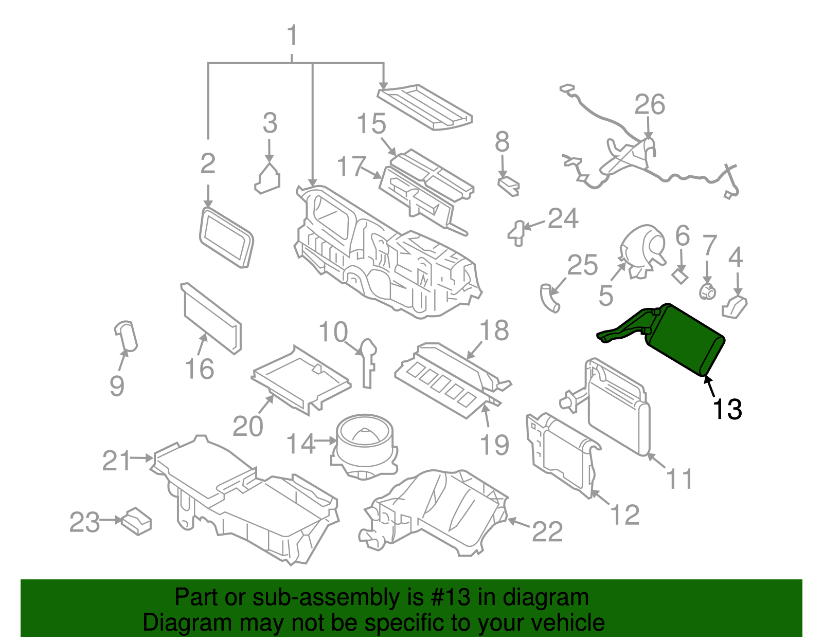 Motorcraft™ Heater Core - Ford (HC-71)