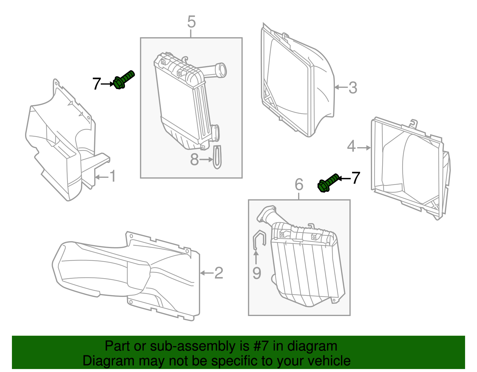 Inter-Cooler Upper Bolt - Volkswagen (N-910-538-01)