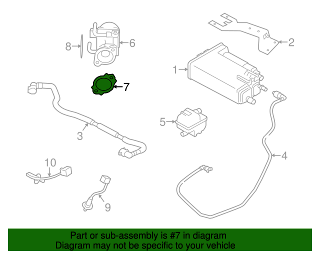 20142020 Subaru Egr Valve Seal 14738AA120
