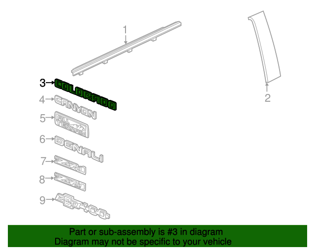 Buy Genuine GM Auto Parts Plate (Part 84113503) GM Parts Store
