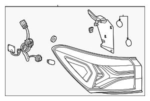 42825753 - Rear Body Structure Passenger Side Stop Lamp 2021-2023 ...