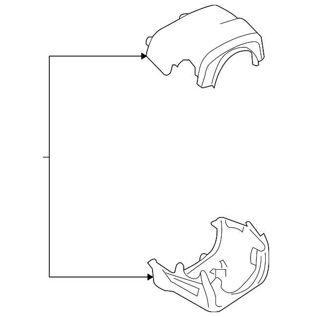 GM Genuine Parts 19149505 Steering Column Shroud GM Genuine Parts 19149505 Steering Column Shroud
