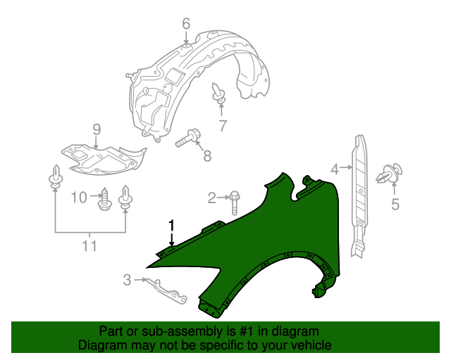 20072015 Mazda CX9 Fender TD1152210E