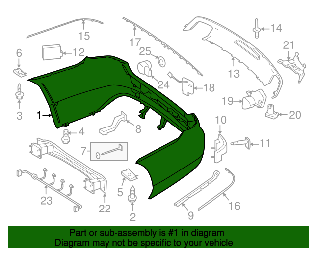 2012-2014 Mercedes-Benz Bumper Cover 218-885-44-25-9999 | MB OEM Parts 