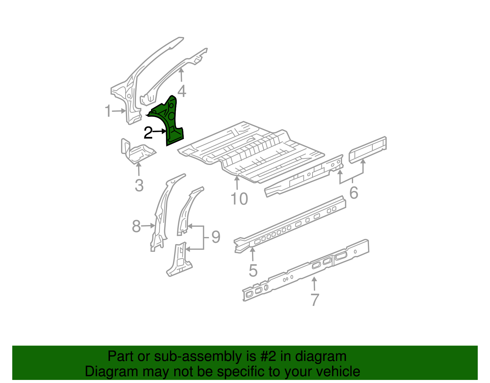 Pillar Reinforced - GM (89023819)